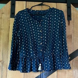 Lucky brand button up top